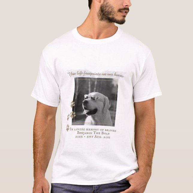 In Love Memory Pet Hund Memorial Keepake Tribute T-Shirt (Vorderseite)