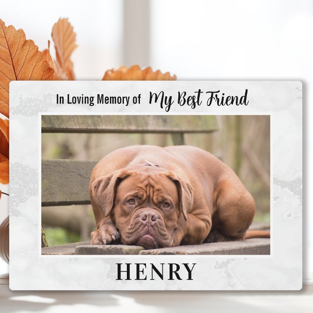 In Love Memory - Pet Loss Beileid Hund Memorial Fotoplatte (Von Creator hochgeladen)