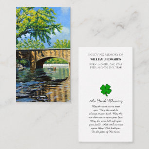 In Love Memory Picture Sympathy Card Visitenkarte