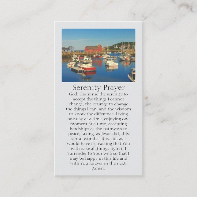 In Love Memory Red Fish Shack Motif #1 Visitenkarte (Vorderseite)