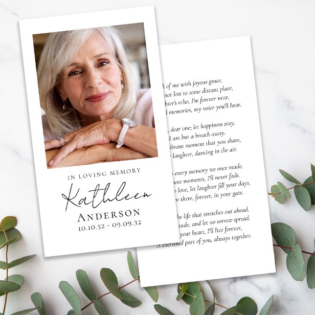 In Love Memory Script-Beerdigungskarte (Von Creator hochgeladen)