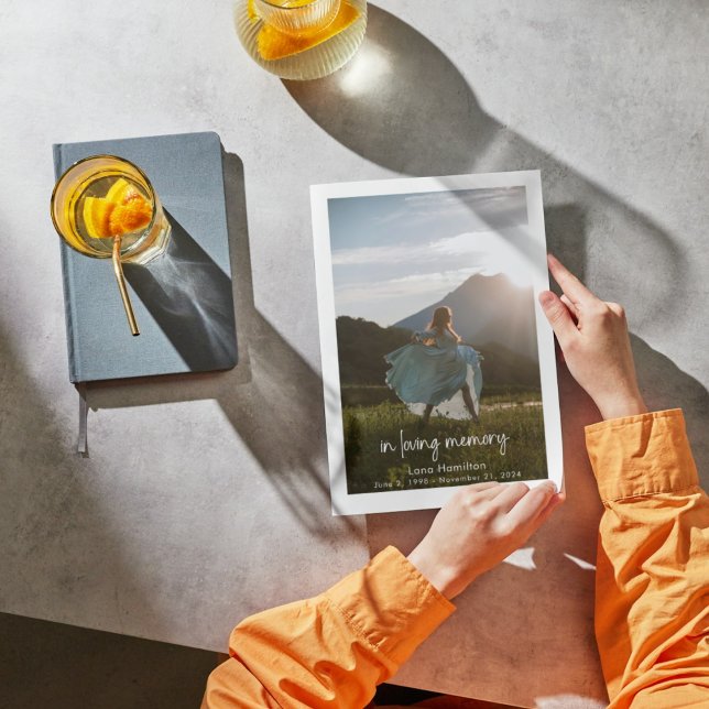 In Love Memory Script Foto Beerdigung Programm (Von Creator hochgeladen)