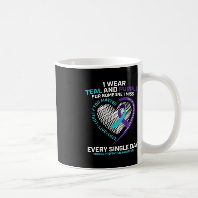 In Love Memory Suizidprävention Bewusstsein Kaffeetasse (Rechts)