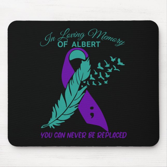 In Love Memory Suizidprävention Bewusstsein Mousepad (Vorne)