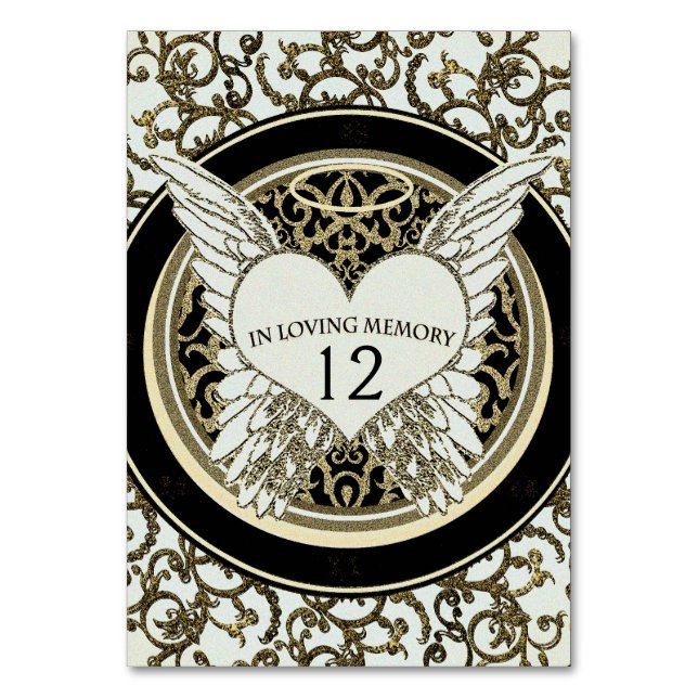 In Love Memory Tischnummer (Vorderseite)