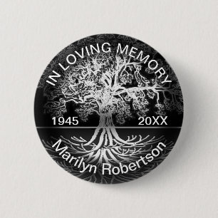 In Love Memory Tree of Life Button