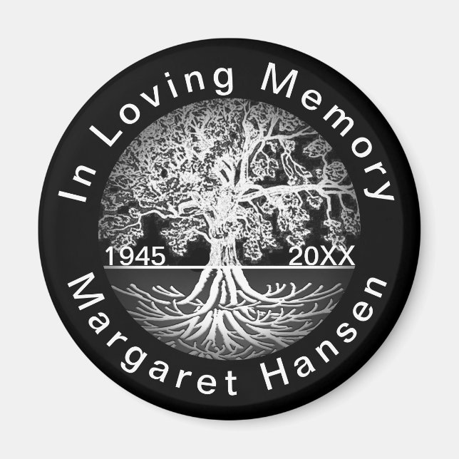 In Love Memory Tree of Life Memorial Magnet (Vorne)