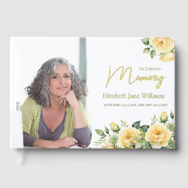 In Love Memory Yellow Roses 1 Foto Gästebuch