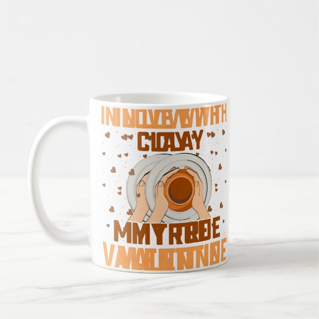 In Love With Clay Mein wahrer Valentinstag - Keram Kaffeetasse (Links)
