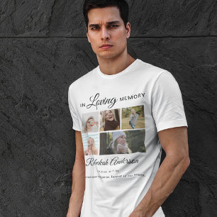 In Loving Memory 5-Foto-Collage Gedenk- T-Shirt