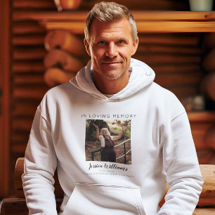 In Loving Memory 5-Foto-Collage Gedenkfeier Hoodie
