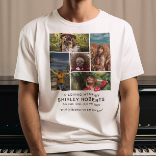 In Loving Memory 5 x Foto-Collage-Gedenkshirt T-Shirt