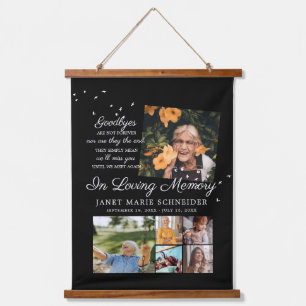 In Loving Memory 6 Fotos Collage Beerdigung Wandteppich Mit Holzrahmen