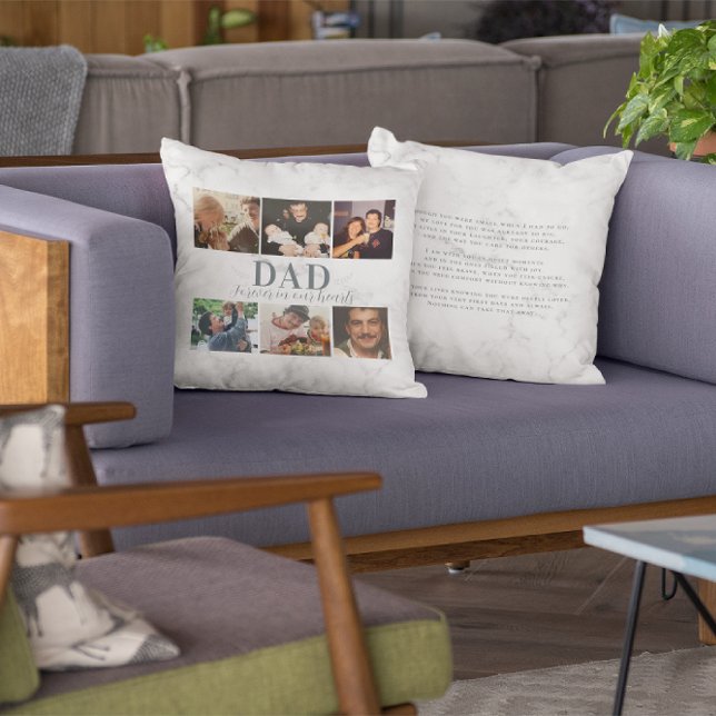 In Loving Memory | 6 Photo Collage Memorial Kissen (Von Creator hochgeladen)