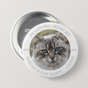 In Loving Memory Benutzerdefiniertes Haustierfoto Button