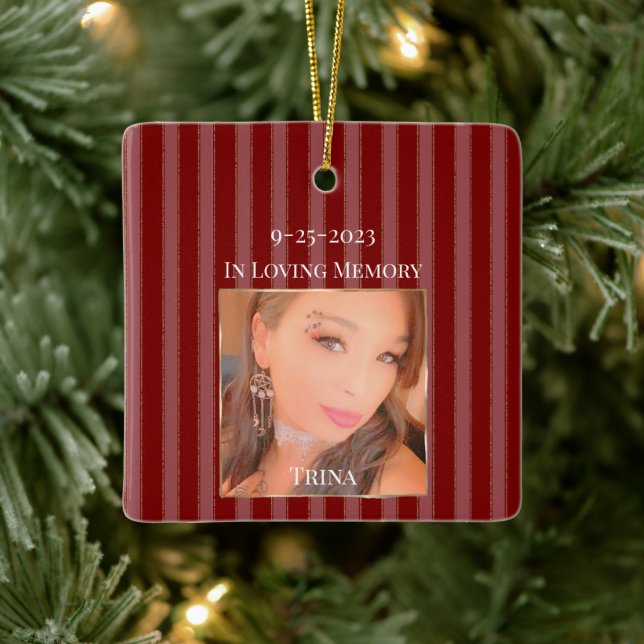 In Loving Memory Christmas Keramikornament (Baum)