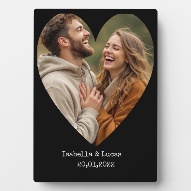 "In Loving Memory – Couple Plaque" Fotoplatte (Vorderseite)