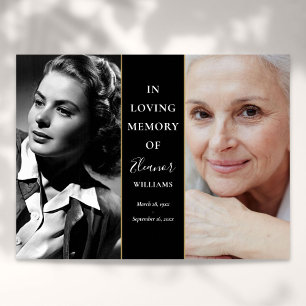 In Loving Memory Damals Und Jetzt 2 Foto Gedenkstä Poster