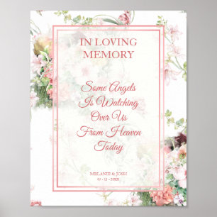 In Loving Memory Design für den Hochzeitserinnerun Poster