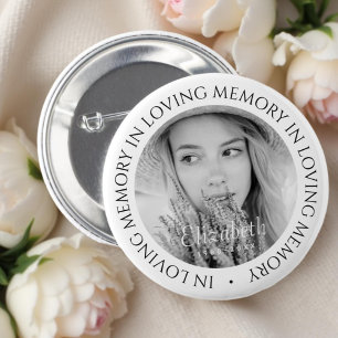 In Loving Memory Einfach Modern Benutzerdefinierte Button