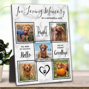 In Loving Memory Einzigartig 5 Foto Haustier Geden Fotoplatte