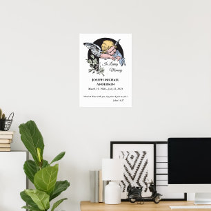 In Loving Memory Engel – Benutzerdefinierter Name  Poster