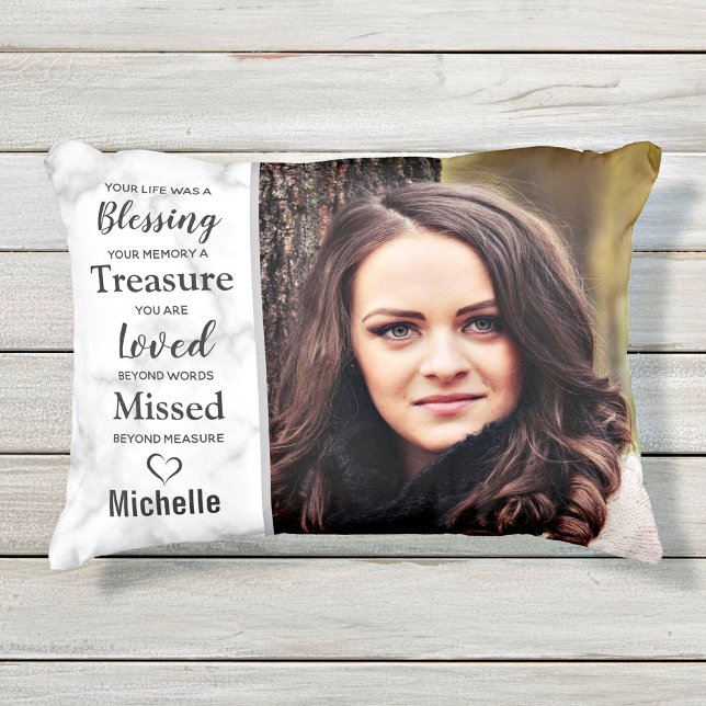 In Loving Memory Family Remembrance Memorial Dekokissen (Von Creator hochgeladen)