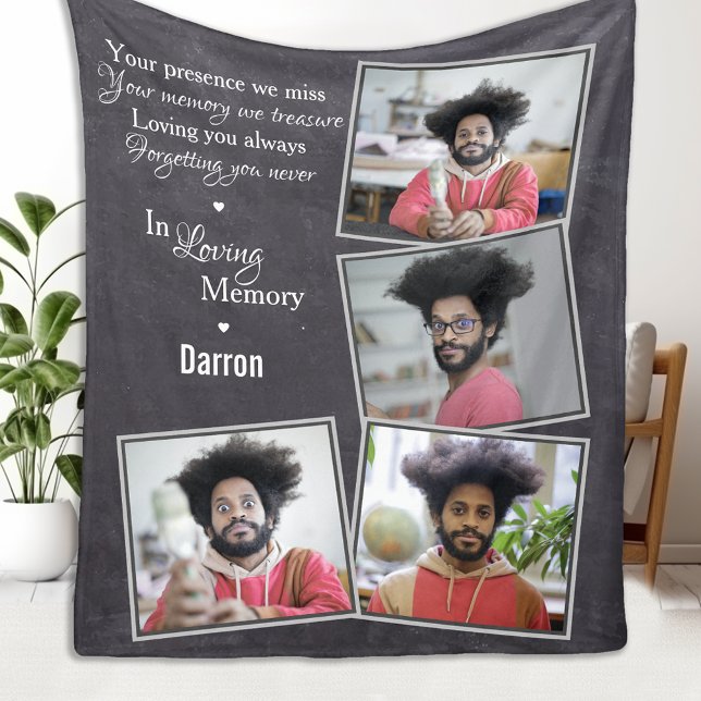 In Loving Memory Family Remembrance Memorial Fleecedecke (Von Creator hochgeladen)