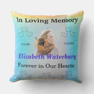 In Loving Memory Forever In Our Hearts Gedenkstätt Kissen