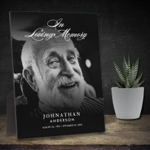 In Loving Memory Foto Elegantes Skript Tischdekora
