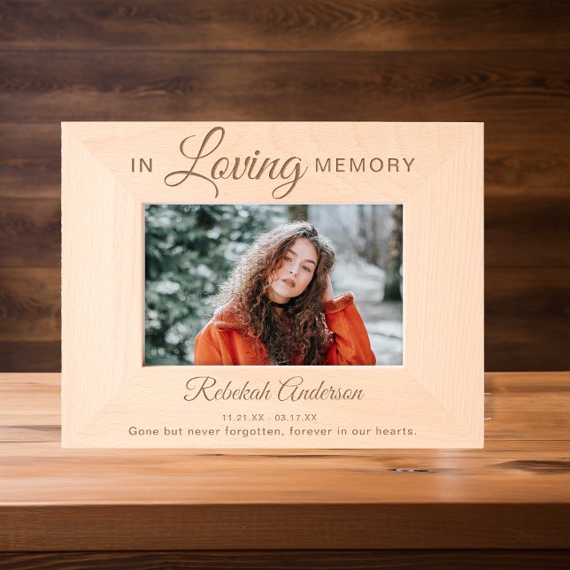In Loving Memory | Foto-Gedenkstätte Geätzte Rahmen (Von Creator hochgeladen)