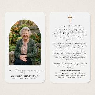 In Loving Memory Foto Trauerfeier Katholisches Geb