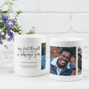 In Loving Memory   Handgefertigte Fotocollage mit  Kaffeetasse