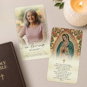 In Loving Memory Heilige Maria von Guadalupe Gebet
