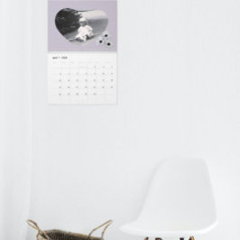 In Loving Memory Herzform Foto Gänseblümchen Kalender
