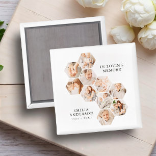 In Loving Memory Memorial Moderne 10 Fotos Magnet