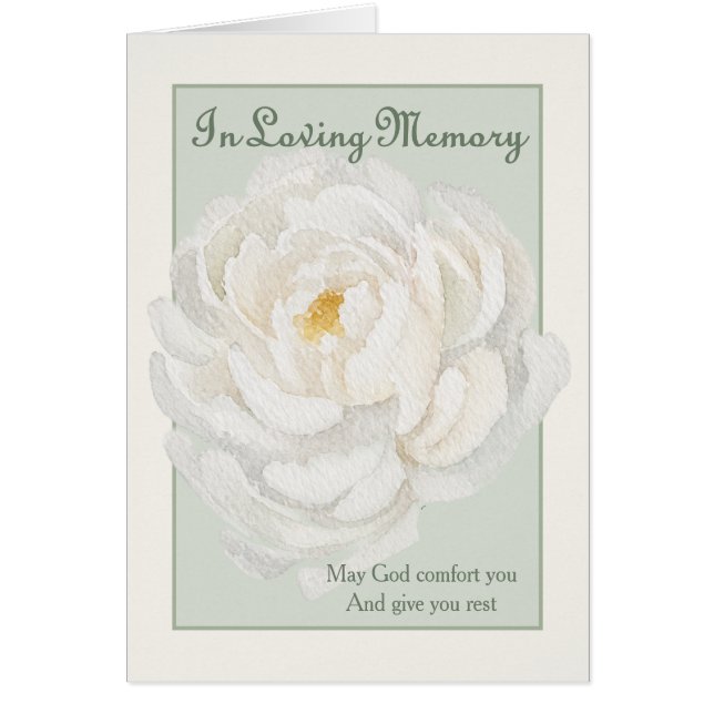 In-Loving-Memory-Messopfer-Kondolenz - Pfingstrose (Vorne)