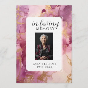 In Loving Memory mit Foto Persönlich Einladung