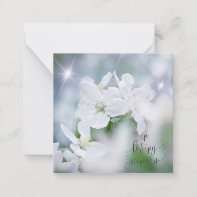 In loving memory mitteilungskarte (Vorderseite)