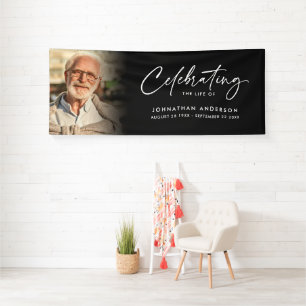 In Loving Memory Modernes Erinnerungs-/Trauerfoto Banner