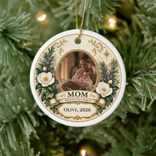 In Loving Memory Mom Foto Keramik Ornament