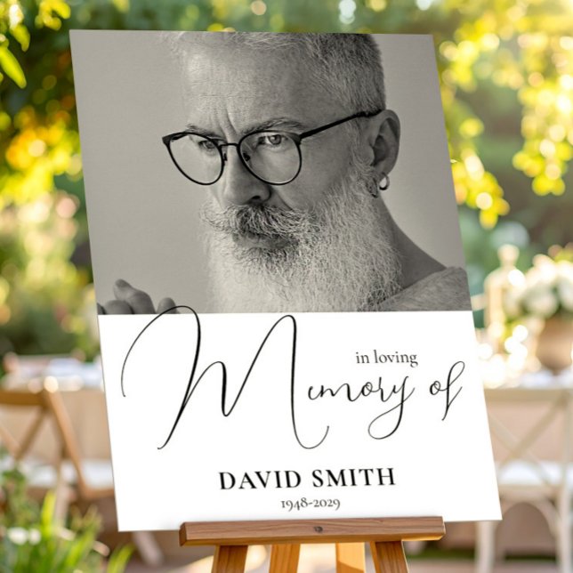 In Loving Memory Of - Funeral Poster With Photo (Von Creator hochgeladen)