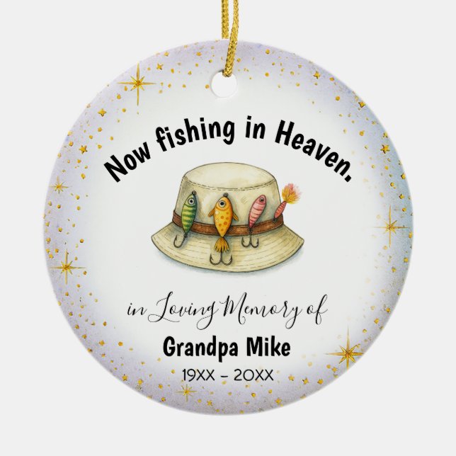 In Loving Memory | Personalized Fisherman Ornament (Vorne)