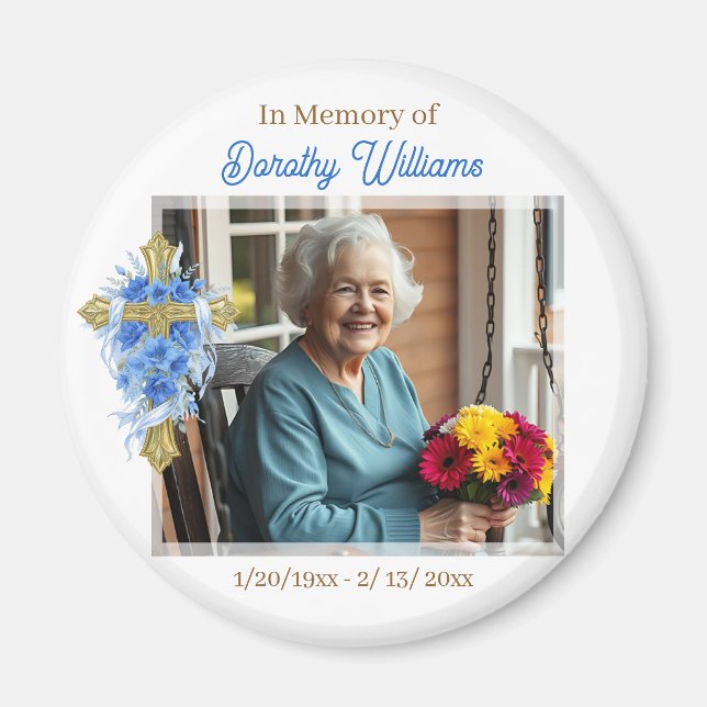 In Loving Memory | Photo Memorial Magnet (Vorne)