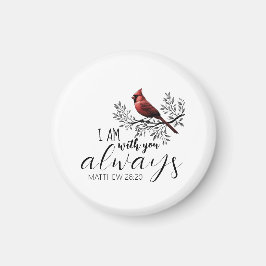 In Loving Memory: Red Cardinal Memorial Magnet