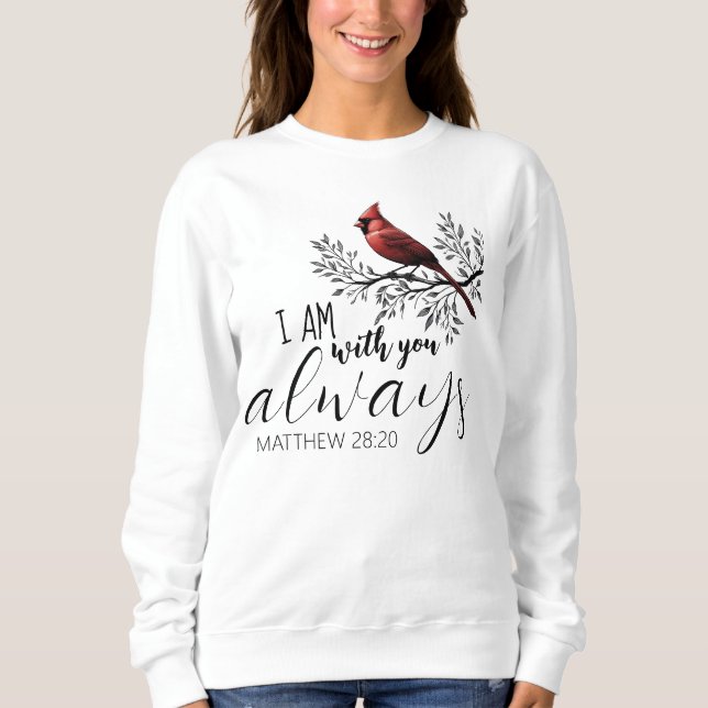 In Loving Memory: Red Cardinal  Sweatshirt (Vorderseite)