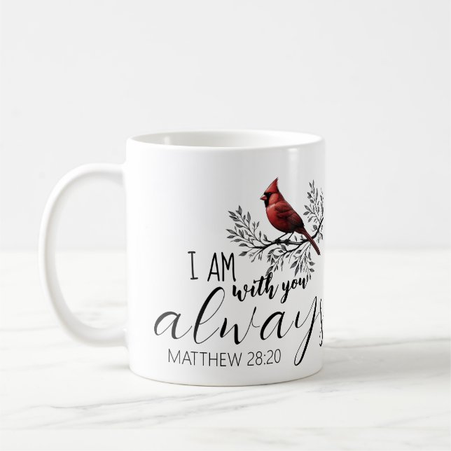 In Loving Memory: Rotkardinal-Gedenkstätte Kaffeetasse (Links)
