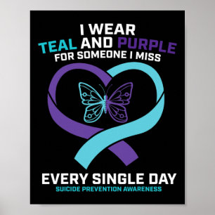 In Loving Memory Schmetterling Vater Suizidprävent Poster