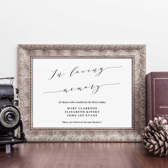 In loving memory wedding sign poster (Von Creator hochgeladen)