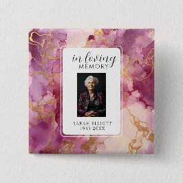 In Loving Memory with Photo | Personal Button